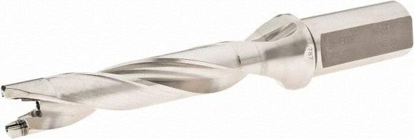 Iscar - 0.787" to 0.823" Diam, 5xD, 3.94" Max Depth, 1" Shank Diam, 7.38" OAL, Replaceable-Tip Drill - FCP, ICK, ICK-2M, ICM, ICP, iCP-2M Insert, 63104996 Toolholder, Series SumoCham - Eagle Tool & Supply