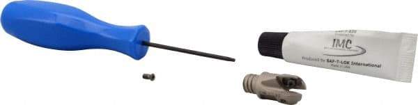 Iscar - 1/2" Cut Diam, 0.44" Max Depth of Cut, 1.1" OAL, Indexable Ball Nose End Mill - 0.78" Head Length, T08 Modular Connection, BCM-MM Toolholder, BCR... Insert - Eagle Tool & Supply