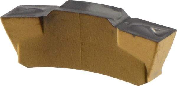 Iscar - 302TGMF Grade IC808, 3mm Cutting Width Carbide Grooving Insert - 10.5mm Max Depth of Cut, Neutral, 0.2mm Corner Radius, TiAlN Finish - Eagle Tool & Supply
