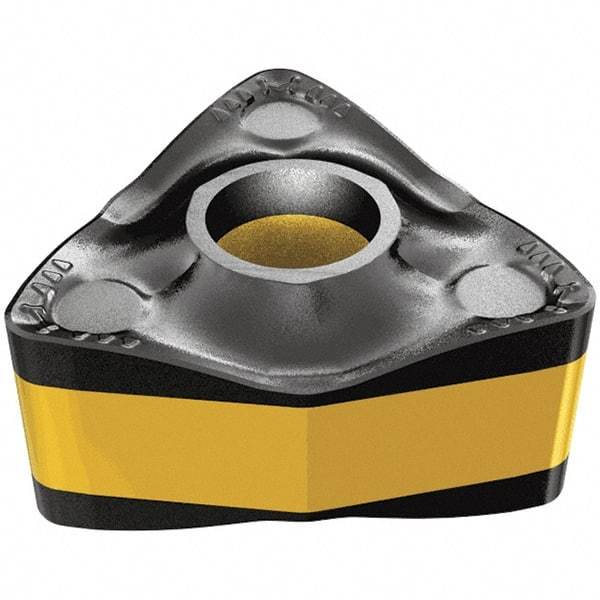 Iscar - WNMX342 M3PW Grade IC807 Carbide Turning Insert - TiAlN/TiN Finish, 80° Trigon, 3/8" Inscr Circle, 0.1736 Thick, 1/32" Corner Radius - Eagle Tool & Supply
