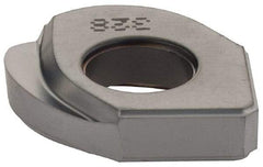 Iscar - HBRD.75 QF Grade IC328 Carbide Milling Insert - TiCN Finish, 0.183" Thick, 3/8" Corner Radius - Eagle Tool & Supply