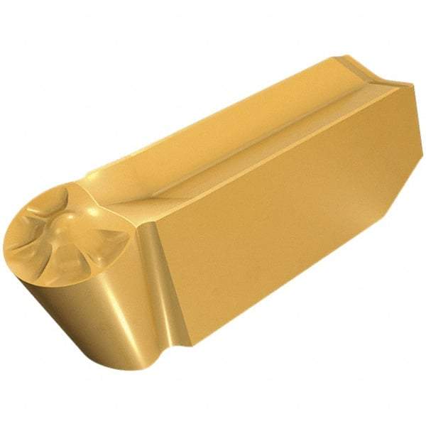 Iscar - 500250GIPY Grade IC907, 5mm Cutting Width Carbide Grooving Insert - Neutral, 2.5mm Corner Radius, TiAlN/TiN Finish - Eagle Tool & Supply