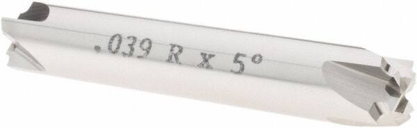 Value Collection - Corner Rounding End Mills - .039 R X 5 DEG CARB CREM, DE, 4 FL - Eagle Tool & Supply