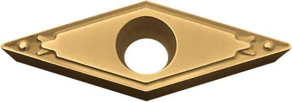 Kyocera - VBMT222 HQ Grade CA5525 Carbide Turning Insert - TiCN/Al2O3/TiN Finish, 35° Diamond, 1/4" Inscr Circle, 1/8" Thick, 1/32" Corner Radius - Eagle Tool & Supply