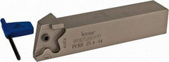 Iscar - PCH, Right Hand, 0.394" Max Depth of Cut, 0.059 to 0.157" Groove Width, Indexable Grooving Tool Holder - PENTA 34.. Insert Compatibility, 1" Shank Height, 1" Shank Width, 5-1/2" OAL - Eagle Tool & Supply