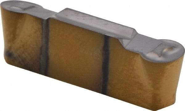Iscar - 4020HFPR Grade IC808, 4mm Cutting Width Carbide Grooving Insert - 2mm Max Depth of Cut, Right Hand, 2mm Corner Radius, TiAlN Finish - Eagle Tool & Supply