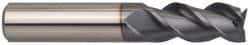 Guhring - 5/8", 1-1/4" LOC, 5/8" Shank Diam, 3-1/2" OAL, 3 Flute, Solid Carbide Square End Mill - Single End, FIREX Finish, Spiral Flute, 45° Helix, Centercutting, Right Hand Cut, Right Hand Flute, Series 3173 - Eagle Tool & Supply