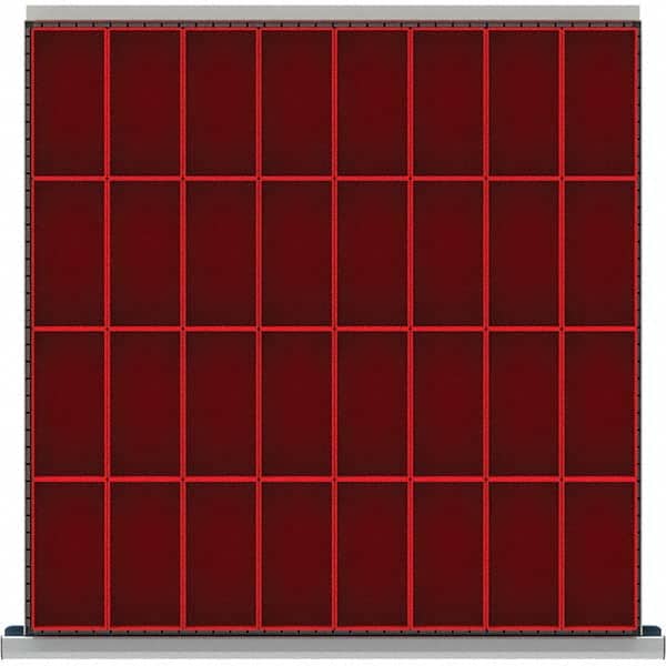 LISTA - 32-Compartment Drawer Divider Layout for 3.15" High Drawers - Eagle Tool & Supply