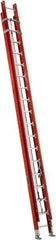 Louisville - 40' High, Type IA Rating, Fiberglass Industrial Extension Ladder - 300 Lb Capacity, 37' Working Length - Eagle Tool & Supply
