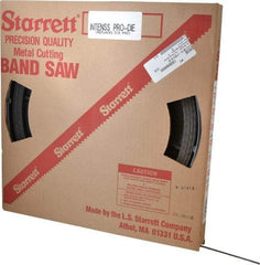 Starrett - 1/4" x 100' x 0.025" Bi-Metal Band Saw Blade Coil Stock - 14 to 18 TPI, Toothed Edge, Straight Form, Wavy Set, No Rake Angle, Variable Pitch, Contour Cutting - Eagle Tool & Supply