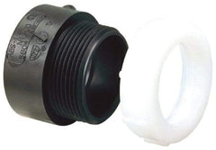 NIBCO - 1-1/2", ABS Drain, Waste & Vent Pipe Trap Adapter - Hub x SJ with Brass Nut - Eagle Tool & Supply