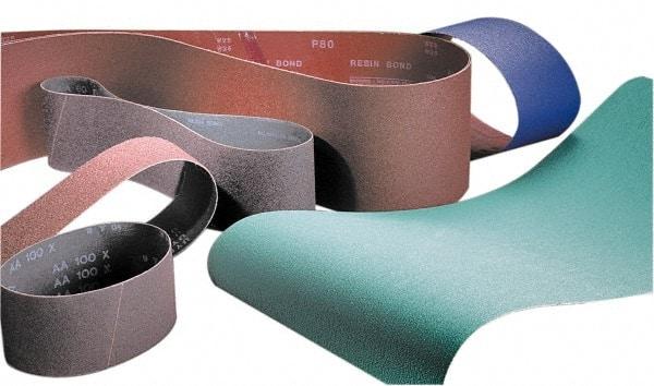 Made in USA - 3" Wide x 24" OAL, 80 Grit, Silicon Carbide Abrasive Belt - Silicon Carbide, Medium, Coated, X/Y Weighted Cloth Backing, Wet/Dry, Series S181 - Eagle Tool & Supply