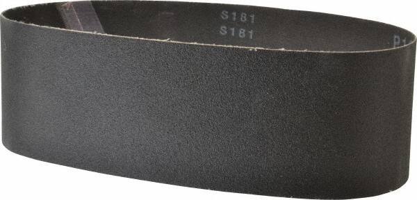 Made in USA - 3" Wide x 24" OAL, 120 Grit, Silicon Carbide Abrasive Belt - Silicon Carbide, Fine, Coated, X/Y Weighted Cloth Backing, Wet/Dry, Series S181 - Eagle Tool & Supply