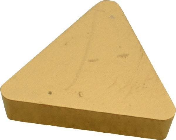 Kennametal - TPG323 Grade KC850 Carbide Turning Insert - TiC/TiCN/TiN Finish, 60° Triangle, 3/8" Inscr Circle, 1/8" Thick, 3/64" Corner Radius - Eagle Tool & Supply