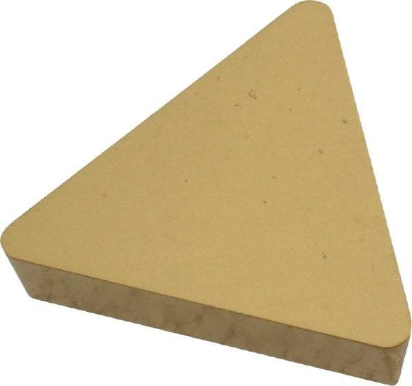 Kennametal - TPG433 Grade KC850 Carbide Turning Insert - TiC/TiCN/TiN Finish, 60° Triangle, 1/2" Inscr Circle, 3/16" Thick, 3/64" Corner Radius - Eagle Tool & Supply