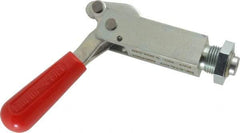 De-Sta-Co - 450 Lb Load Capacity, Mounting Plate Base, Carbon Steel, Standard Straight Line Action Clamp - 1/2" Plunger Diam, Straight Handle - Eagle Tool & Supply