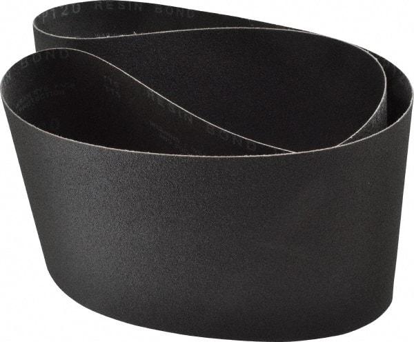 Made in USA - 6" Wide x 48" OAL, 120 Grit, Silicon Carbide Abrasive Belt - Silicon Carbide, Fine, Coated, X/Y Weighted Cloth Backing, Wet/Dry, Series S181 - Eagle Tool & Supply