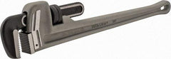 Proto - 24" Aluminum Straight Pipe Wrench - 6" Pipe Capacity - Eagle Tool & Supply