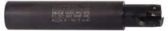 Kennametal - 5/8" Cut Diam, 0.396" Max Depth of Cut, 3/4" Shank Diam, 4" OAL, Indexable Square Shoulder End Mill - EC10.., EP10.. Inserts, Cylindrical Shank, 0° Lead Angle, Through Coolant - Eagle Tool & Supply