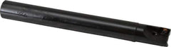 Kennametal - 3/4" Cut Diam, 0.398" Max Depth of Cut, 3/4" Shank Diam, 6.7" OAL, Indexable Square Shoulder End Mill - EC10.., EP10.. Inserts, Cylindrical Shank, 0° Lead Angle, Through Coolant - Eagle Tool & Supply