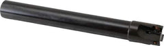 Kennametal - 7/8" Cut Diam, 0.396" Max Depth of Cut, 3/4" Shank Diam, 6.7" OAL, Indexable Square Shoulder End Mill - EC10.., EP10.. Inserts, Cylindrical Shank, 0° Lead Angle, Through Coolant - Eagle Tool & Supply