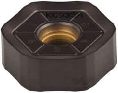 Kennametal - HNPJ535 HD Grade KCPK30 Carbide Milling Insert - TiN/TiCN/Al2O3 Finish, 0.215" Thick, 5/8" Inscribed Circle, 1.2mm Corner Radius - Eagle Tool & Supply
