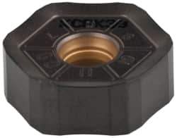Kennametal - HNPJ535 GD Grade KCPK30 Carbide Milling Insert - TiN/TiCN/Al2O3 Finish, 0.2189" Thick, 5/8" Inscribed Circle, 1.2mm Corner Radius - Eagle Tool & Supply