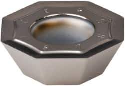 Kennametal - OKFT53 LB Grade KC410M Carbide Milling Insert - TiB2 Finish, 0.197" Thick, 0.579" Inscribed Circle, 0.8mm Corner Radius - Eagle Tool & Supply