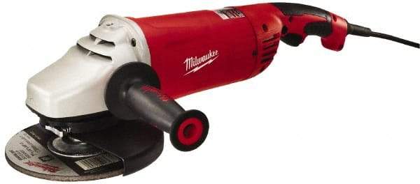 Milwaukee Tool - 7 & 9" Wheel Diam, 6,000 RPM, Corded Angle & Disc Grinder - 5/8-11 Spindle, 120 Volts, 15 Amps, Front Exhaust - Eagle Tool & Supply