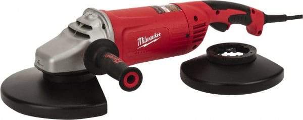 Milwaukee Tool - 7 & 9" Wheel Diam, 6,000 RPM, Corded Angle & Disc Grinder - 5/8-11 Spindle, 120 Volts, 15 Amps, Front Exhaust - Eagle Tool & Supply