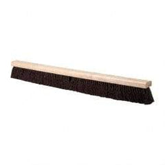 PRO-SOURCE - 36" Heavy Duty Palmyra Push Broom - 4" Bristle Length, Wood Block, Bolt-On Handle Connection, Handle Sold Separately - Eagle Tool & Supply