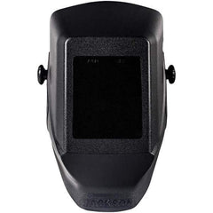 Jackson Safety - 4-1/2" Window Width x 5-1/4" Window Height, 10 Shade Fixed Shade Lens, Fixed Front Welding Helmet - Black Thermoplastic - Eagle Tool & Supply