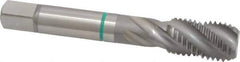 Guhring - M16x2.00 Metric Coarse 4 Flute 6H Modified Bottoming Spiral Flute Tap - Cobalt, Bright Finish, 3-13/16" OAL, Right Hand Flute, Right Hand Thread, Series 3918 - Eagle Tool & Supply