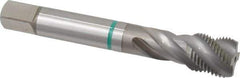 Guhring - 5/8-18 UNF 4 Flute 2B Modified Bottoming Spiral Flute Tap - Cobalt, Bright Finish, 3-13/16" OAL, Right Hand Flute, Right Hand Thread, Series 3920 - Eagle Tool & Supply