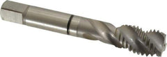Guhring - 5/8-11 UNC 3 Flute 2B Modified Bottoming Spiral Flute Tap - Cobalt, Bright Finish, 3.813" OAL, Right Hand Flute, Right Hand Thread, Series 3931 - Eagle Tool & Supply