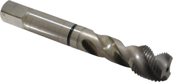 Guhring - 5/8-18 UNF 3 Flute 2B Modified Bottoming Spiral Flute Tap - Cobalt, Bright Finish, 3.811" OAL, Right Hand Flute, Right Hand Thread, Series 3932 - Eagle Tool & Supply