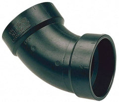 NIBCO - 4", ABS Drain, Waste & Vent Pipe 45 Elbow - Hub x Hub - Eagle Tool & Supply