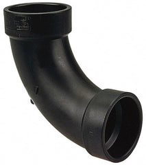 NIBCO - 3", ABS Drain, Waste & Vent Pipe 90 Long Radius Elbow - Hub x Hub - Eagle Tool & Supply