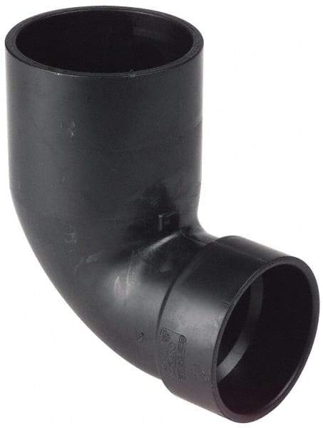 NIBCO - 4 x 3", ABS Drain, Waste & Vent Pipe 90 Street Elbow - Spig x Hub - Eagle Tool & Supply