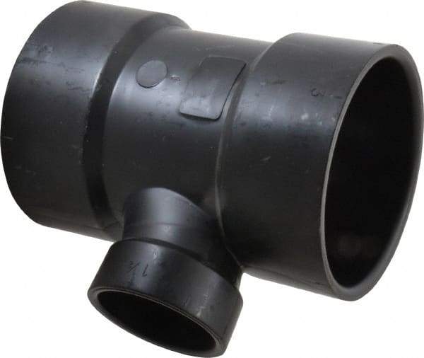 NIBCO - 3 x 3 x 1-1/2", ABS Drain, Waste & Vent Pipe Sanitary Tee - Hub x Hub x Hub - Eagle Tool & Supply