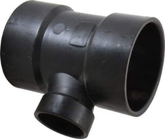 NIBCO - 3 x 3 x 1-1/2", ABS Drain, Waste & Vent Pipe Sanitary Tee - Hub x Hub x Hub - Eagle Tool & Supply