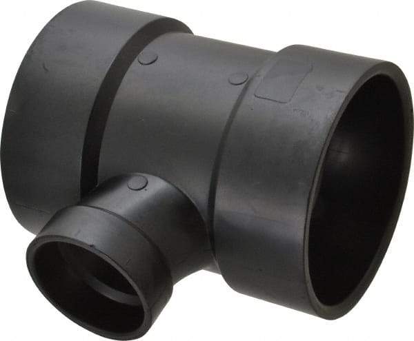 NIBCO - 4 x 4 x 2", ABS Drain, Waste & Vent Pipe Sanitary Tee - Hub x Hub x Hub - Eagle Tool & Supply