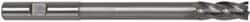 Hertel - 3/4", 2" LOC, 3/4" Shank Diam, 8-1/4" OAL, 4 Flute, High Speed Steel Square End Mill - Single End, TiN Finish, Right Hand Cut - Eagle Tool & Supply