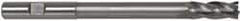 Hertel - 3/4", 2" LOC, 3/4" Shank Diam, 8-1/4" OAL, 4 Flute, High Speed Steel Square End Mill - Single End, TiN Finish, Right Hand Cut - Eagle Tool & Supply
