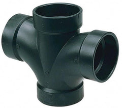 NIBCO - 4", ABS Drain, Waste & Vent Pipe Double Sanitary Tee - All Hub - Eagle Tool & Supply