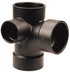NIBCO - 3 x 3 x 3 x 1-1/2", ABS Drain, Waste & Vent Pipe - All Hub - Eagle Tool & Supply
