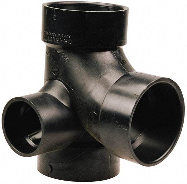 NIBCO - 3 x 3 x 3 x 1-1/2", ABS Drain, Waste & Vent Pipe - All Hub - Eagle Tool & Supply