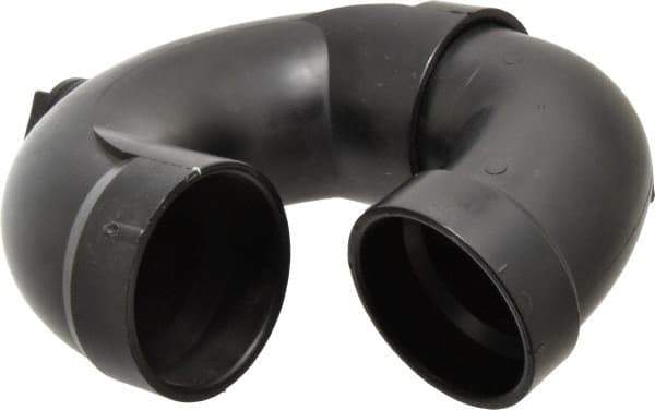 NIBCO - 2", ABS Drain, Waste & Vent Pipe P Trap - Hub x Hub x CO with Plug - Eagle Tool & Supply
