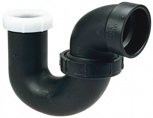 NIBCO - 1-1/4", ABS Drain, Waste & Vent Pipe P Trap with Union - Hub x SJ - Eagle Tool & Supply