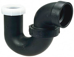 NIBCO - 1-1/4", ABS Drain, Waste & Vent Pipe P Trap with Union - Hub x SJ - Eagle Tool & Supply